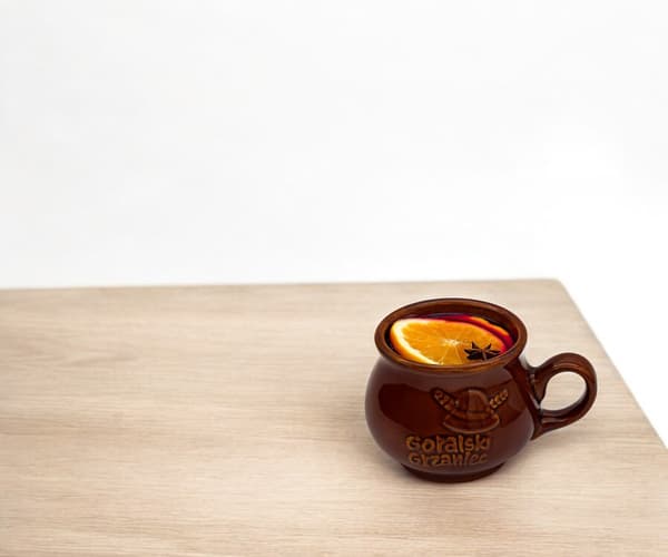300 ml stengodsmugg för glögg, highlander-glögg, brun