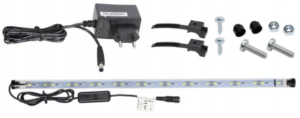 Akvarieovertræk 40x25 sort + Spectrum 5630 LED-belysning