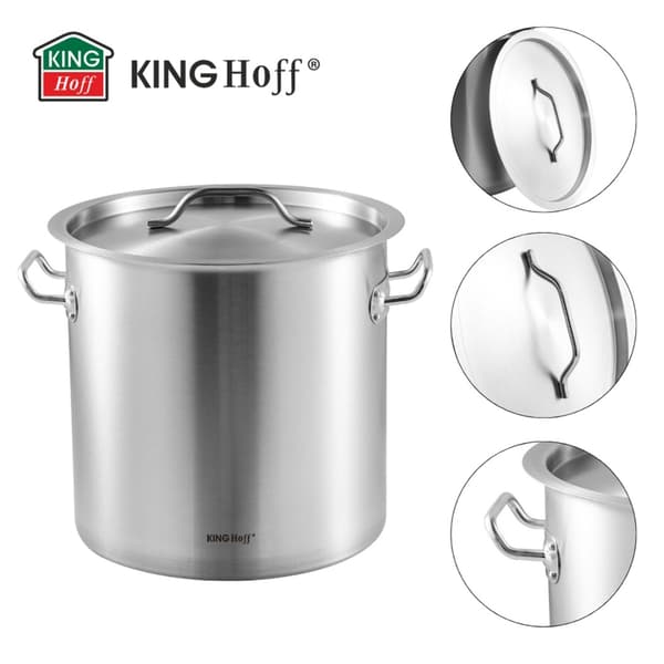 GASTRONOMISK GRYDE MED STÅLÅG 50L KINGHOFF KH-1966