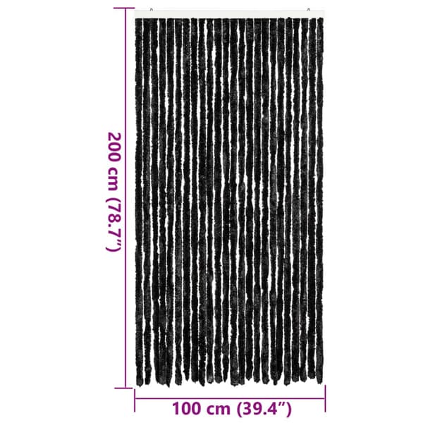 vidaXL insektnet, antracit, 100x200 cm, chenille