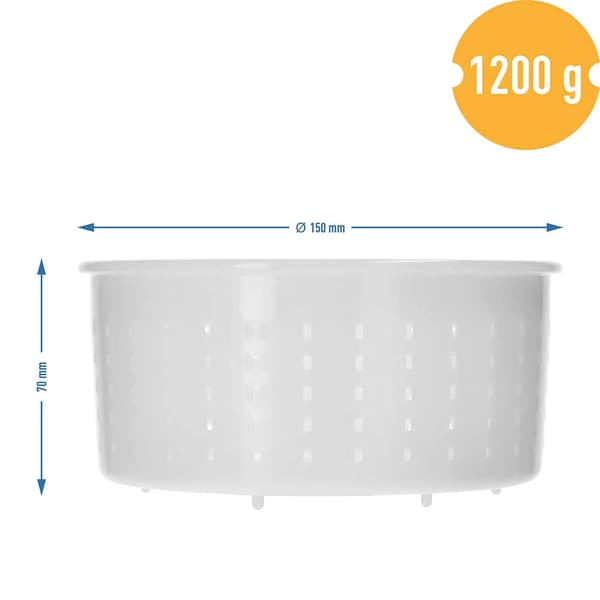 Rund osteform, 15 cm x 7 cm, 1200 g