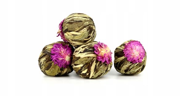 Hvid te Blomstrende Litche kugle Kærlighedsblomst