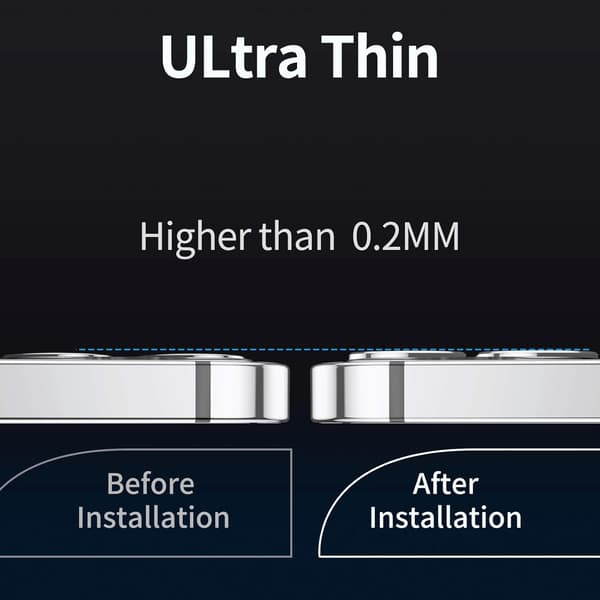 3x 9H hærdet glaskamera til iPhone 12 Pro