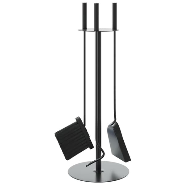 vidaXL 4-delt pejsetilbehørssæt 22x59 cm stål
