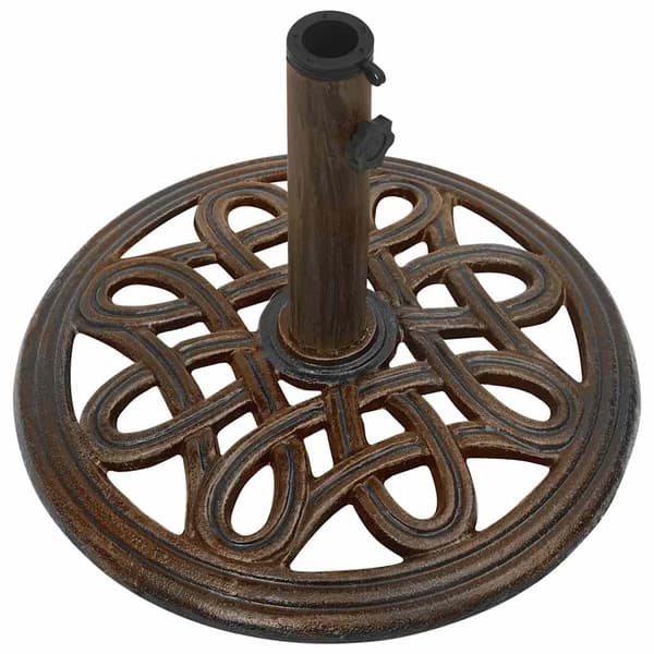 vidaXL paraplyfoplader, bronze, 40x40x32 cm, støbejern
