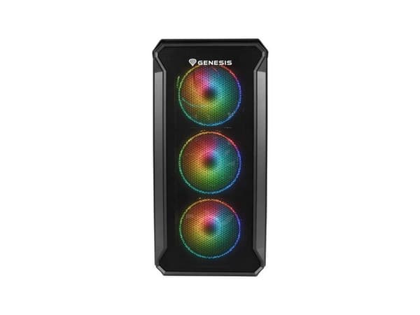 Genesis Irid 503 ARGB Micro Tower -tietokonekotelo, musta