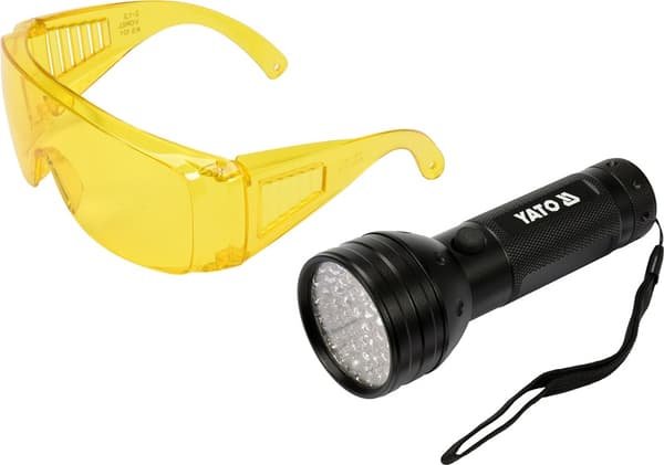 UV 51 LED lommelygte og briller - YT-08581