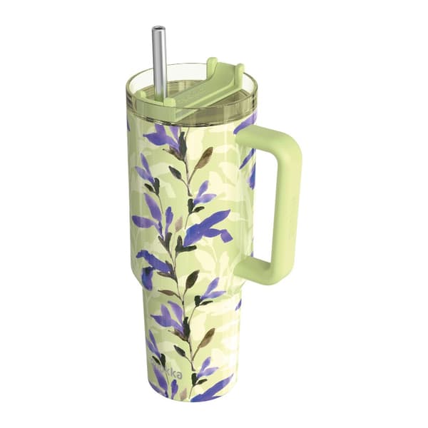 Quokka Stream - Termosmugg i rostfritt stål 1200ml med sugrör (Matcha)
