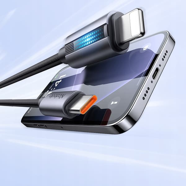 MCDODO Opladerkabel USB-C Lynhurtig Opladning til iPhone 1M LED