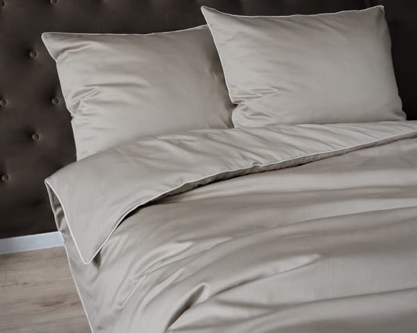 Puhdaspuuvillainen vuodevaatesetti 160x200 Beige Premium