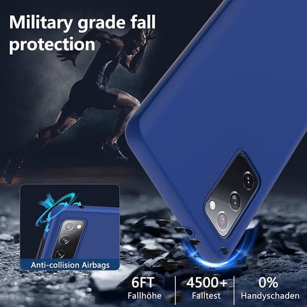 BUMPER ETUI TIL SAMSUNG GALAXY S20 FE BLÅ SORT FULD SM-G785F
