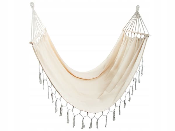 Hängmatta Beige 200X150 Trä (20)