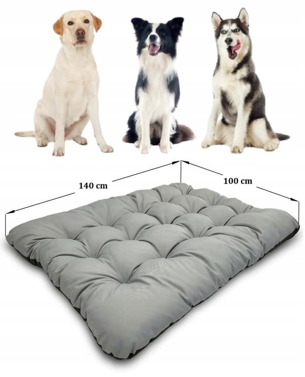 Hundkudde PRESTIGE 140x100 cm vattentät grå