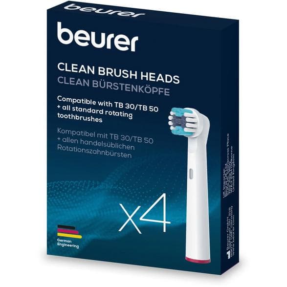 Beurer Clean TB ersättningsborstar 4 st vit