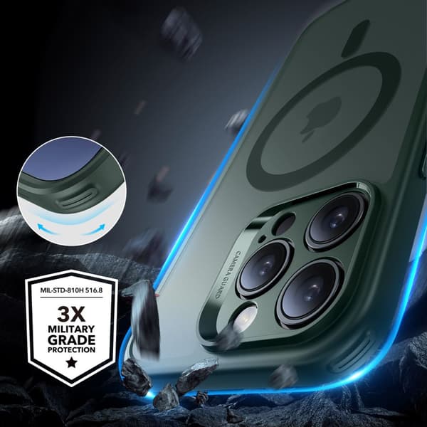 ESR CLASSIC PRO SÆT HALOLOCK MAGSAFE IPHONE 16 PRO MAX FROSTED GRØN