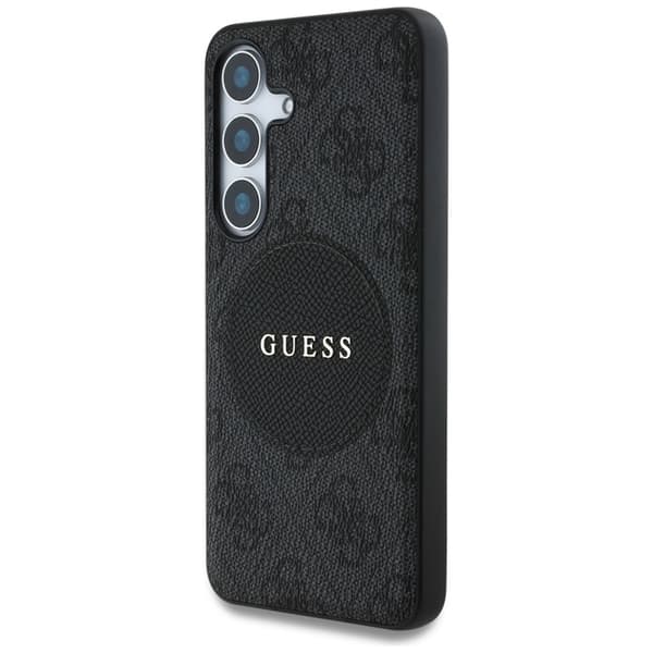 Guess 4G Round Patch Classic Logo MagSafe - Etui til Samsung Galaxy S25+ (sort)