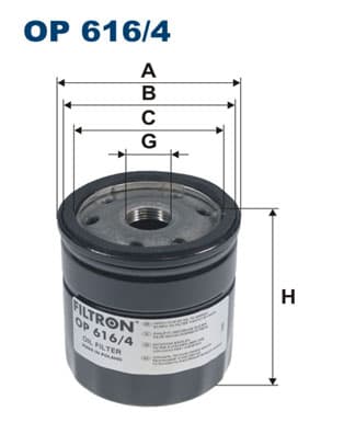 ÖLJYNSUODATIN OP6164 FILTRON