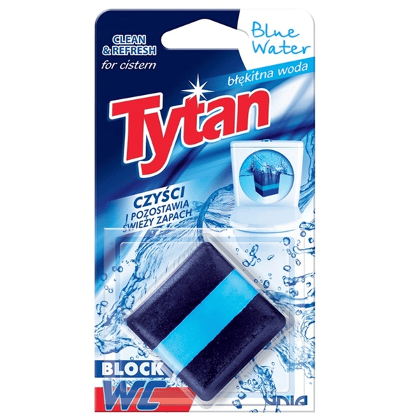 Vattenfärgande spolkub Tytan Blue Water