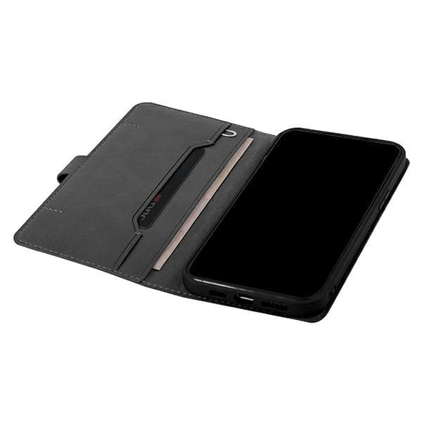UNIQ bokfodral Journa iPhone 12/12 Pro6,1 grå/mörkgrå