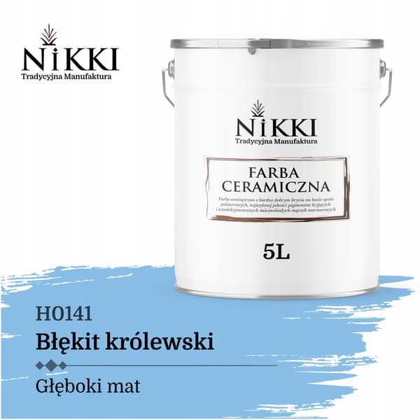 Keramisk loftmaling farve kongeblå H0141 dyb mat 5L