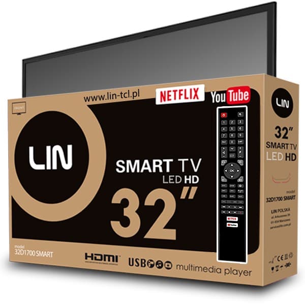 TV 32 LIN 32D1700 ÄLYKÄS HD-valmis DVB-T2