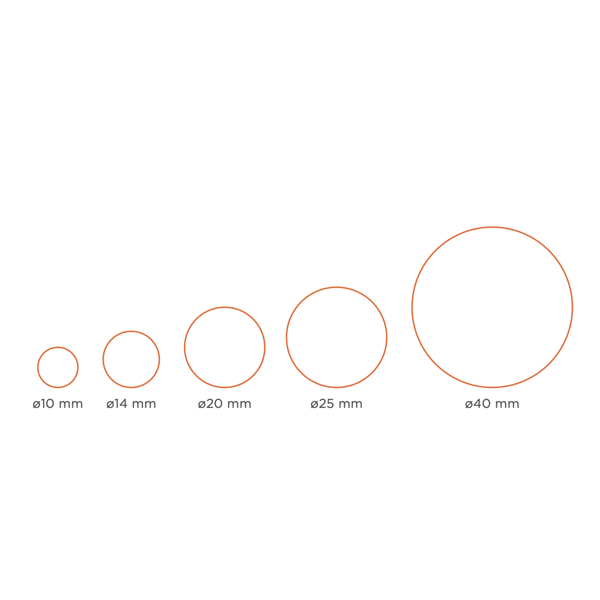 Självhäftande blindplugg diameter 14 ek bordeaux ljus (ark 25 st)