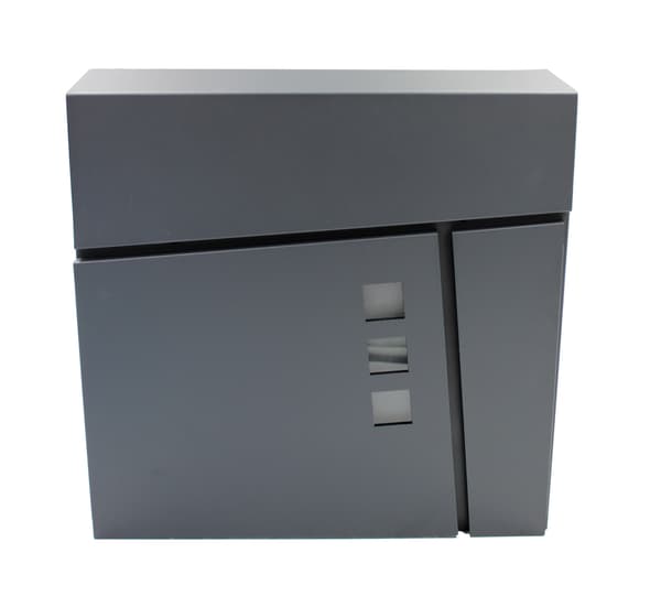 Stor postkasse med avisholder Verotech 3320F/1_SORT