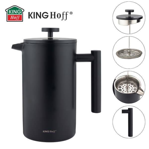 STÅLSSTEMPEL KAFFE- OG TEINFUSER 1L KINGHOFF KH-1996