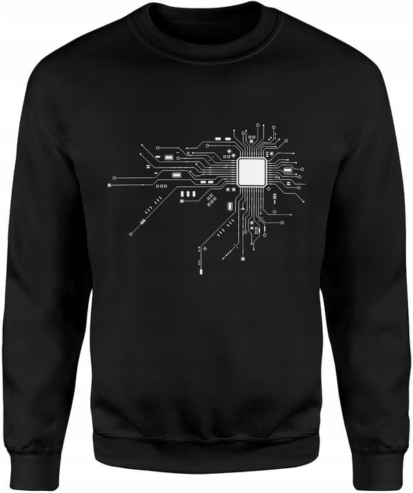 HERRSWEATSHIRTPROCESSOR MED TRYCK GÅVOSPECIALSPECIALIST INTEGRERAD CHIP XL