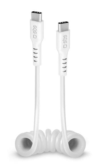 USB-C SBS-kabel 1m hvid TECABLETYPCCS1W