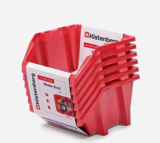 12 BINEER KORTA BRICKORT 6 ST RÖDA 214x198x238mm