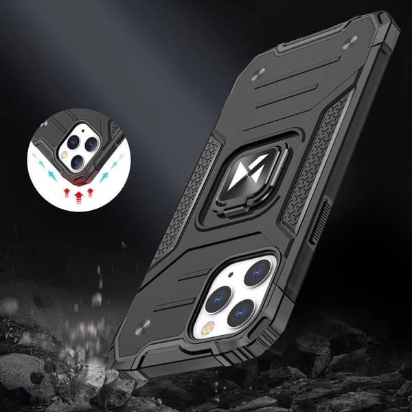 Wozinsky Ring Armor iPhone 14 Pro Max Armored Cover Magnetisk Holder Ring Guld