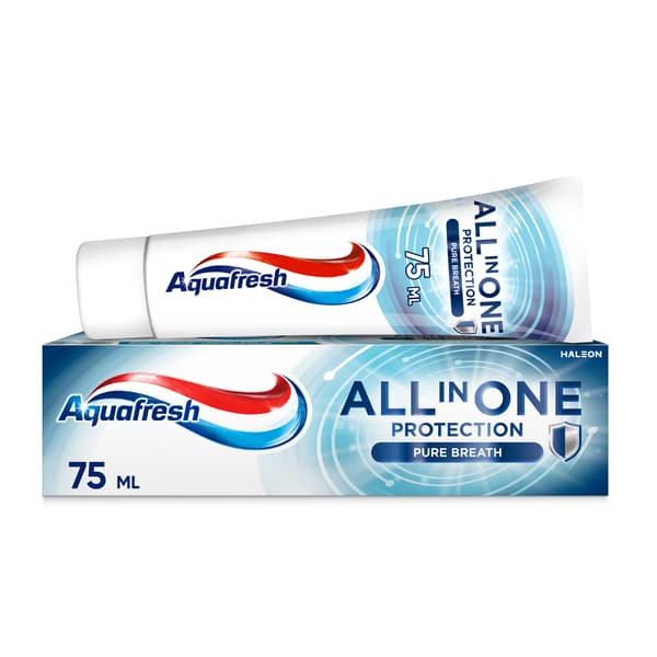 201355 AQUAFRESH ALLT-I-ETT REN ANDEDRÄKT 75 ML