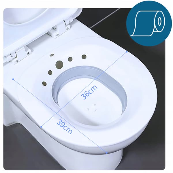 Bidé för intimhygien, toalettsitsskydd med pump