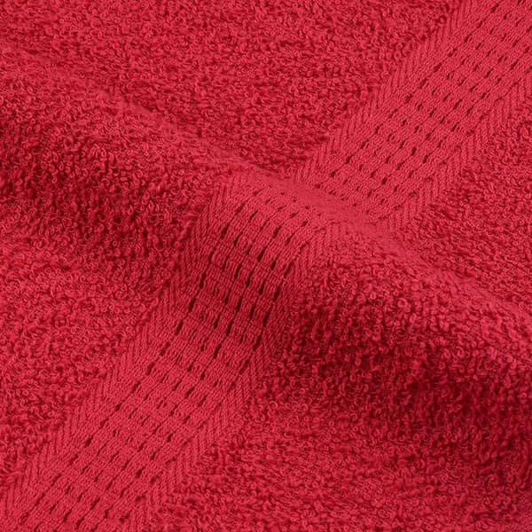 vidaXL Handdukar, 10 st, Röda, 100x200 cm, 100% Bomull