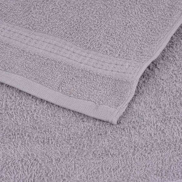 vidaXL Duschhanddukar 2 st grå 70x140 cm 360 gsm 100 % bomull