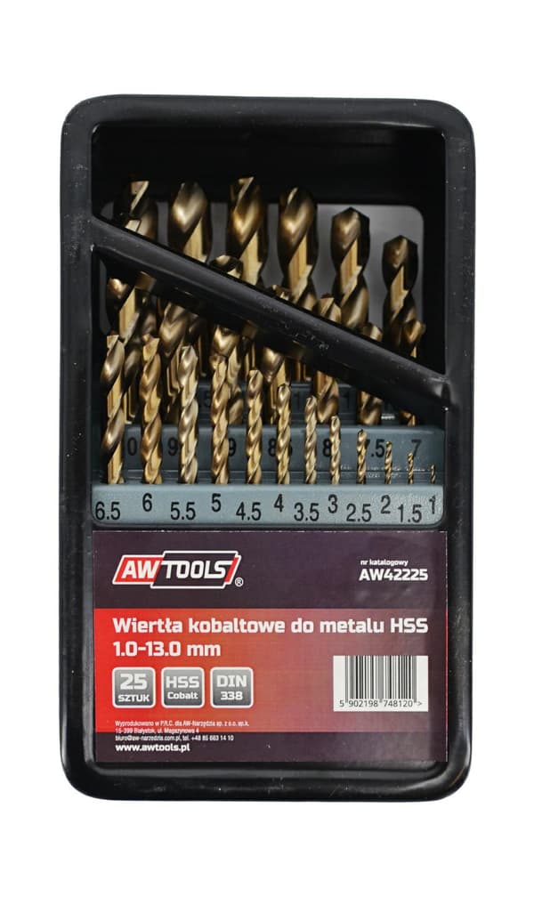 AWTOOLS METALLIKOBOLTTIPORANTERÄSARJA 25-OSAINEN