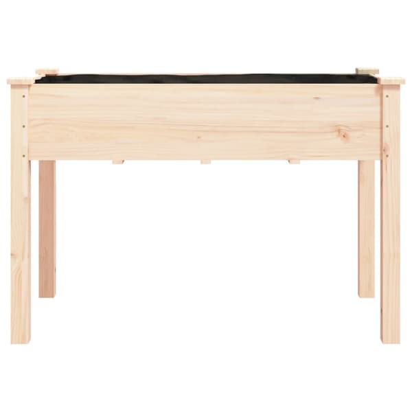 vidaXL Växtställ med foder 118x59x76 cm granträ