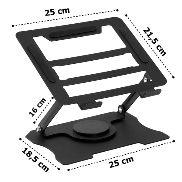 LAURO laptopstativ svart