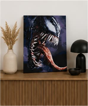 Venom Marvel målning med siffror och ram 40x50 cm