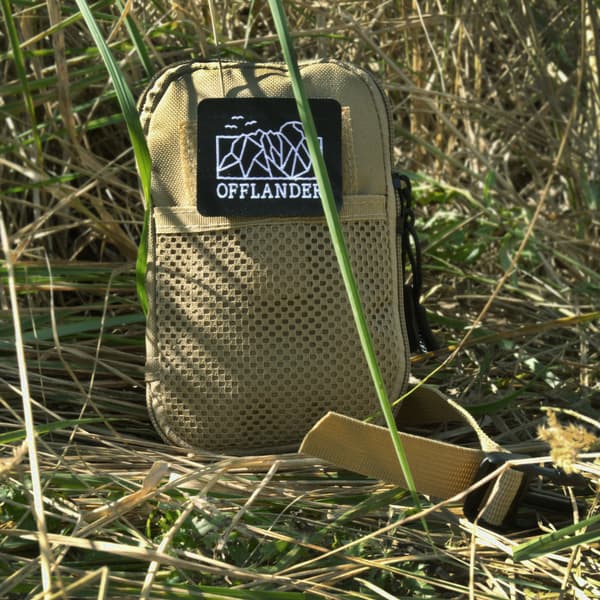 OFFLANDER taktisk MOLLE-pouch med velcro til dokumenter khaki