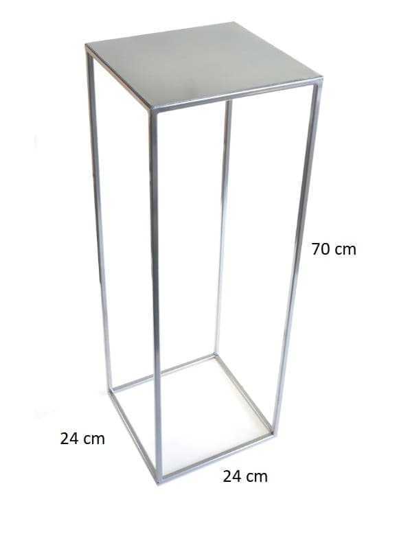 Loft blomställning 70 cm silverfärgad med 363.