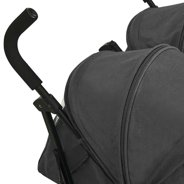 vidaXL Tvillingvagn, Antracit, Stål