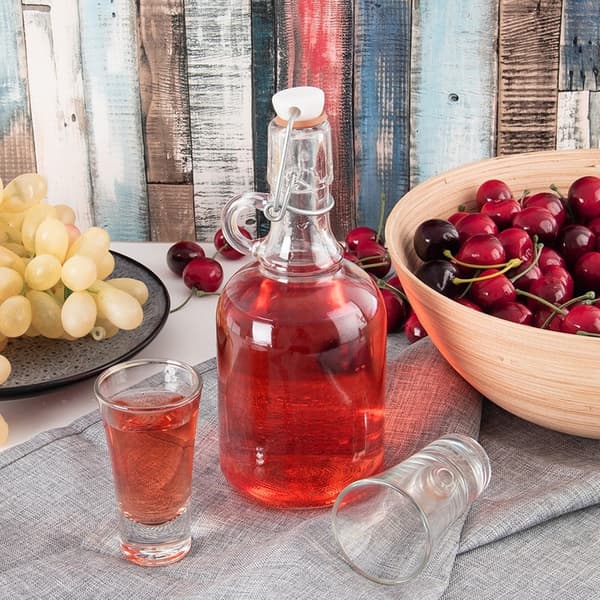 Glasflaska med klipp 500 ml