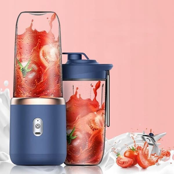 TRÅDLØS BLENDER BÆRBAR MINI JUCER 2 FLASKER BLENDY AND GO