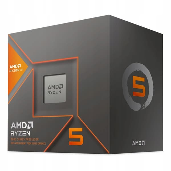 AMD Ryzen 5 8600G-processor, 6 kärnor, 12 trådar, 4,3–5 GHz