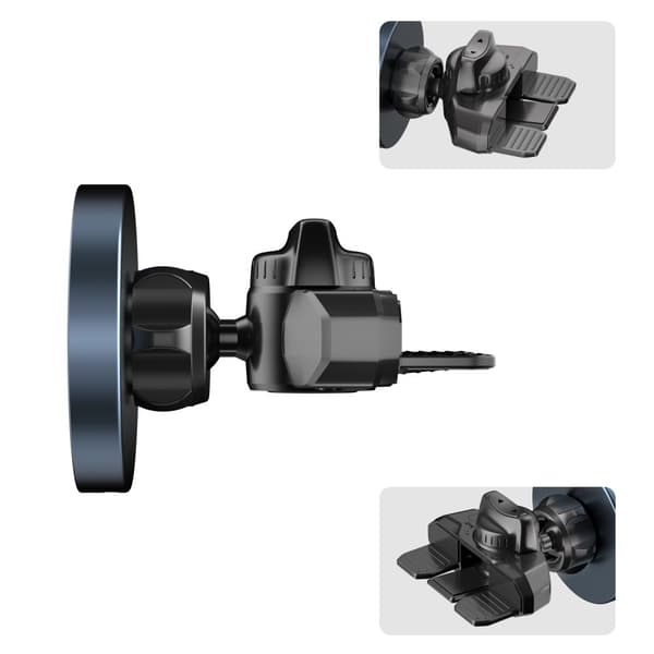 TECH-PROTECT MM15W-V5 MAGNETISK MAGSAFE CD & VENT TRÅDLØS OPLADDER TIL BILHOLDER 15W SORT/SORT