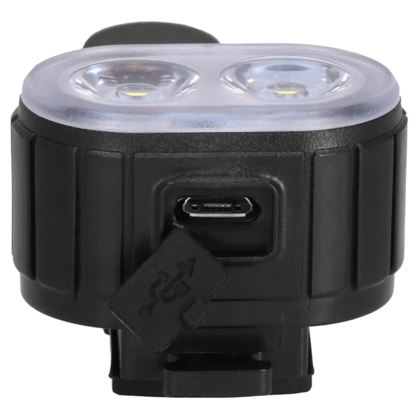 Pyörävalot LED MINI Etu Taka Valkoinen Punainen USB Valo + kuminauhat