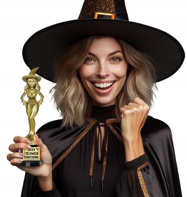 Cup Trophy -patsaspalkinto Paras Halloween-noita-asu