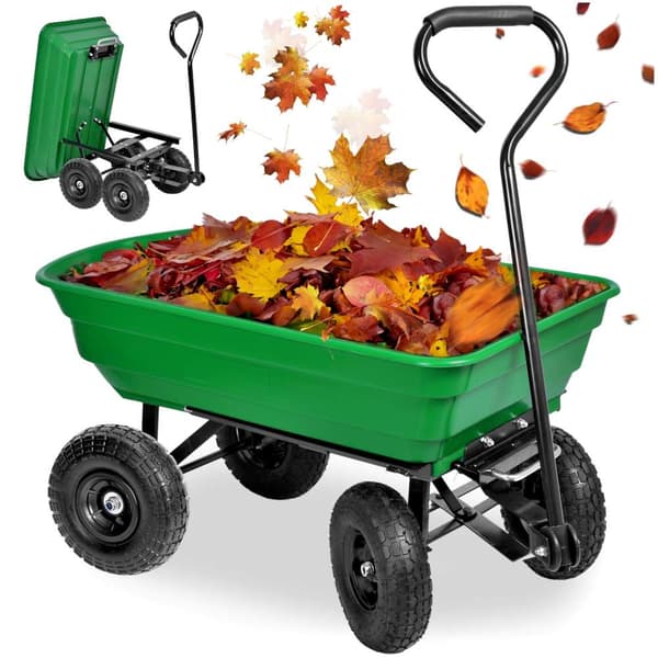 GARTEN vihreä kippivaunu kuljetusta varten